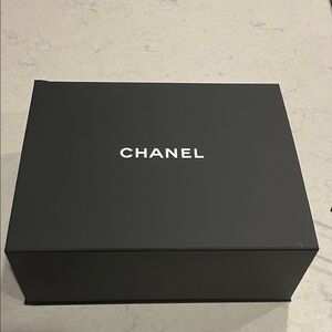 Chanel Black Gift Box with White Logo